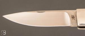  Couteau de poche bois de cerf pompe arrière par Emile Bach Van Ben