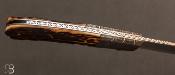 Couteau "  side-lock  " custom stag et damas mosaïque par W.D. Pease