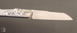    Couteau  " Slipjoint "  custom par Philippe Jourget - Titane et RWL34