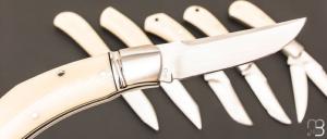   Full set de 6 couteaux custom par Aleksandr Vetrov - Micarta ivory / M390