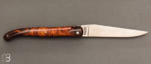   Couteau Laguiole pièce unique 12 cm par Laguiole en Aubrac - Bois de fer