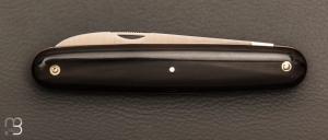    Navette de collection par Adrien Vautrin - Acier inoxydable 14c28N et corne de buffle