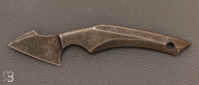 Couteau  " Neck knife " 80CrV2 Stonewashed de Eliott Robinson