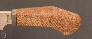 Poignard  "  Willy "  micarta naturel par Lionsteel - WL1.CVN