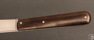   Canif Sheffield "Clip blade" pliant fait main par Bastien Toubhans - Fibre de carbone et RWL34