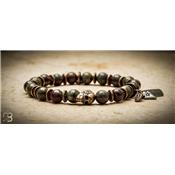 Bracelet Sonora Dragon Blood Jasper Skull Laiton LSODB1