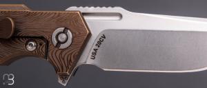   Coffret couteau "Halftrack GEN 2 Spanto Stonewash " + "Investigator Pen" par Rick Hinderer