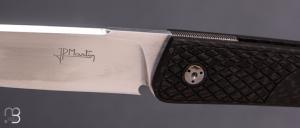   Couteau " Basic " fibre de carbone "pocket clip" de Jean Pierre Martin
