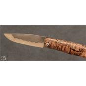 Couteau de poche " Talar L " par Anthony Brochier - Érable ondé stabilisé