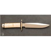 Musk ox horn Fighter Randall fixed-blade knife