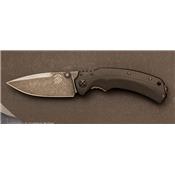 Red Folder Dark Stonewashed knife by Bastinelli