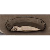 Red Folder Dark Stonewashed knife by Bastinelli