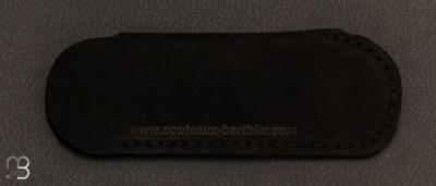  Etui cuir noir pour couteau de poche