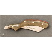 Couteau Phasme par la coutellerie Savignac - Micarta Vert