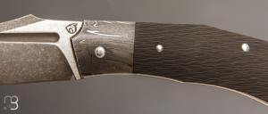   Couteau " Small Inglorious " custom par David Breniere - Fibre de carbone et Elmax