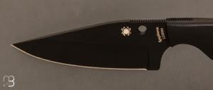    Couteau "  Subway Bowie Full Black  " Spyderco- FB48PBBK