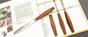   Coffret de 4 couteaux de table gamme ASTRAL par l'Atelier Blumi - Noyer