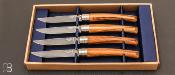 Set of 4 Opinel table knives with Olive