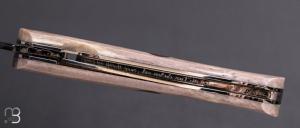  Couteau " 1515 " collection " Paris/Tokyo " par Manu Laplace - Os de renne gris