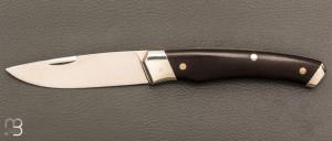   Couteau " 1820 " par Mathieu Herrero - Grenadille et lame en 14C28N