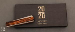 Couteau  "  20/20® " bois de fer et lame damas par Le Fidèle