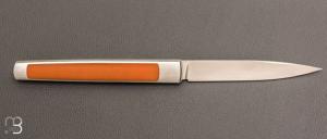   Couteau " APEX " custom de Lionel Lalague - Micarta et RWL34