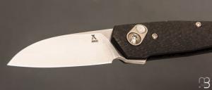   Couteau " AROS " custom de Jens Anso -Fibre de carbone et RWL34
