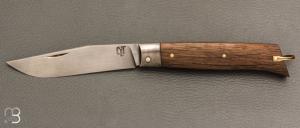    Couteau " Alpin " pliant par Tanguy Coillot - Chêne et lame en XC100