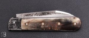   Couteau  " Rouennais " de Martin Mougeot Bohers - Corne de buffle et C130