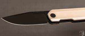   Couteau " Avid 1 " par Vero Engineering - Bright Titanium et S45VN