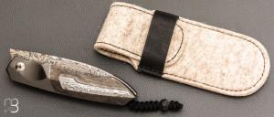   Couteau " Balrog 2.0 " liner- lock par Florian Keller - Fatcarbon et Damas inox