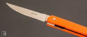 Couteau  "  Basic " G10 orange "pocket clip" de Jean Pierre Martin