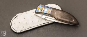  Couteau " Big Up " custom par Rémi Lavialle - RWL-34 et fibre de carbone / Timascus