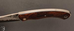    Couteau " Brevimana " custom par Silas Coutellerie - Bois de fer et Sandinox cuivré