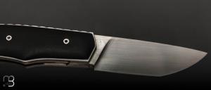   Couteau " Brimbelle " Liner-Lock flipper par Louis Contat - Ébène et 14c28N