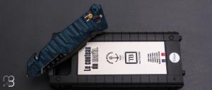 Couteau pliant C.A.C. " MN400 Tradition " Marine Nationale - PA6 FV bleu profond