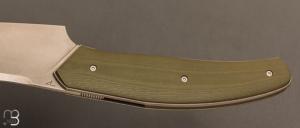     Couteau " Liner Lock XL " custom par David Lespect - G10 et RWL34