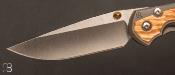 Couteau "  Sebenza 31 Large Box Elder inlay  " L31-1108 de Chris Reeve 