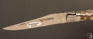 Couteau Laguiole Aubrac "Coquille d'ormeaux” stabilisée