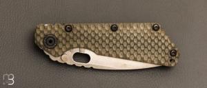   Couteau " Double Gunner Grip " par Mick Strider - S30V / Titane - G10