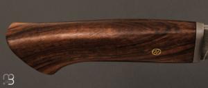 Couteau Droit Noyer et lame forgée acier C130 de Jean Paul Sire