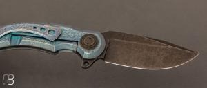  Couteau " Ferox Prototype "pliant de Gudy van Poppel - Titane et Böhler N690