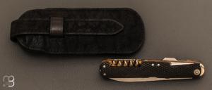   Couteau " Fisherman " par Mathieu Herrero - Corne de Buffle