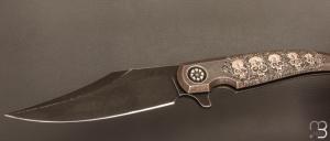    Couteau " Gitano Custom "pliant de Gudy van Poppel - Titane et Böhler N690