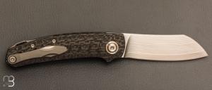   Couteau " Haddock " custom de Jens Anso - Fibre de carbone et lame en VG10 "TAKEFU"