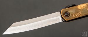 Couteau Higonokami gravé par Mali Irie - Miyamoto 