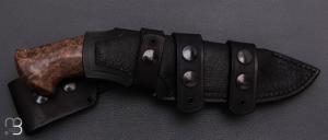    Couteau " Hurak " fixe de Samuel Lurquin - Noyer de Russie et W2