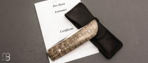   Couteau " Imvubu " par Des Horn - Fatcarbon "Unigold"