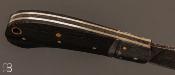 Couteau "Jackdaw" pliant custom Morta et 80CrV2 par Nicolas Weber