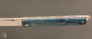   Couteau " L'Olonnois " de L'atelier du capitaine - Hêtre échauffé stabilisé